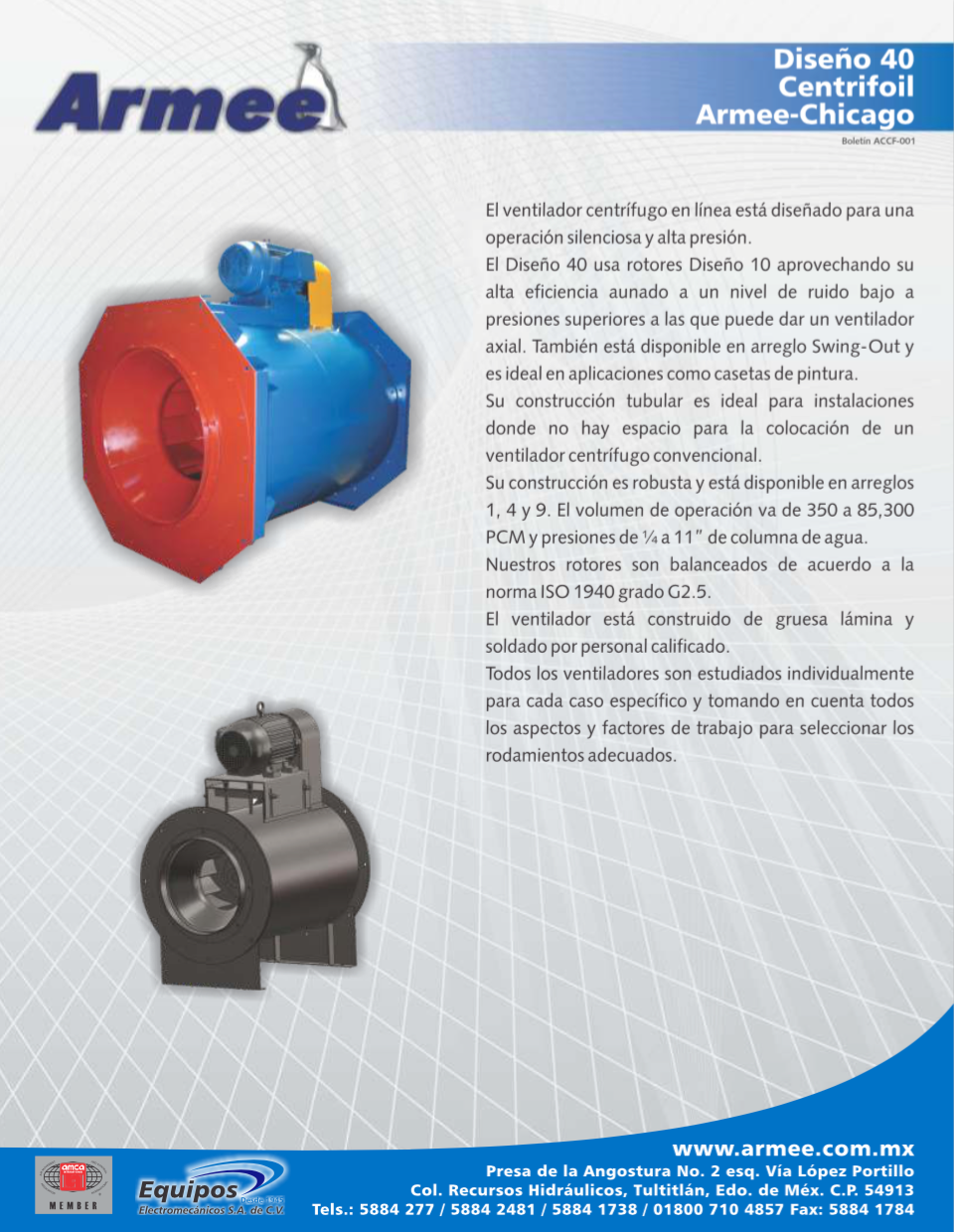 Diseño 40 Centrifoil Armee-Chicago