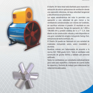 Diseño 34 Vane Axial Armee-Chicago