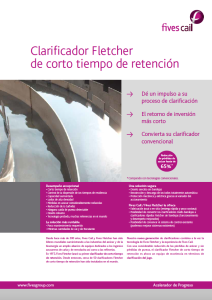 Clarificador fletcher de corto tiempo de retención
