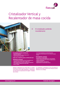 Cristalizador vertical y Recalentador de masa cocida